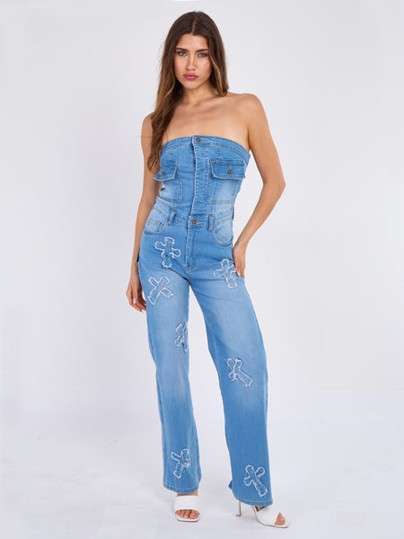 タグ付き未使用 HOSU （ホス） Denim Jumpsuit デニム つなぎ HOSU 19