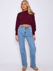 Straight Leg Denim Jeans