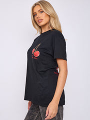 Perfect Cherry Front & Back Graphic T-Shirt