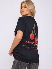 Perfect Cherry Front & Back Graphic T-Shirt