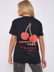 Perfect Cherry Front & Back Graphic T-Shirt
