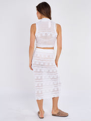 Knooptop en spleet Maxi Rok-co-ord