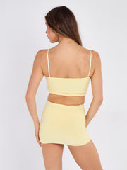 Slinky Buckle detail bralet top en rok coöperatie