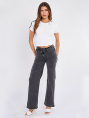 Denim -Jeans gerade Bein