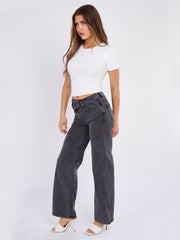 Denim -Jeans gerade Bein