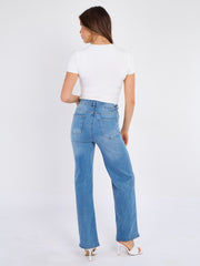 Denim -Jeans gerade Bein