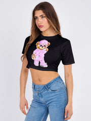 Sassy Print Teddy Graphic T-Shirt (Kopie)