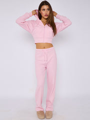 Soft Ribbed Zip Hoodie & Trouser Co-ord