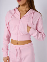 Soft Ribbed Zip Hoodie & Trouser Co-ord