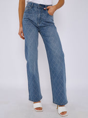 Jeans delanteros delanteros de Diamante Studded