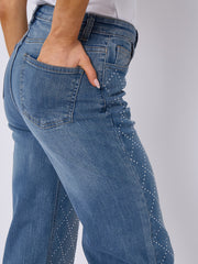 Jeans delanteros delanteros de Diamante Studded