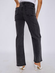 Jeans delanteros delanteros de Diamante Studded