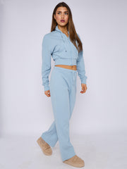 Soft Ribbed Zip Hoodie & Trouser Co-ord