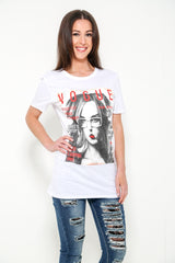 Vogue Graphic Printed T Shirt