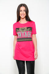 Vintage -Grafik -gedrucktes T -Shirt