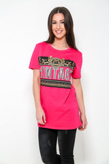 Vintage -Grafik -gedrucktes T -Shirt