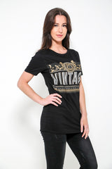 Vintage -Grafik -gedrucktes T -Shirt