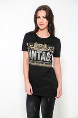 Vintage -Grafik -gedrucktes T -Shirt