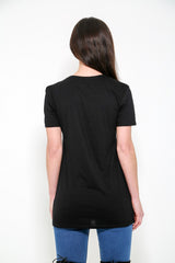 Camiseta de estampado de tigre dorado