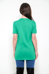 Camiseta de estampado de tigre dorado