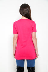 Camiseta de estampado de tigre dorado