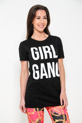 Girl Gang Printed T Shirt