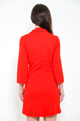 Tuxedo Style Fitted Blazer Dress