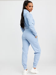 Embroidered Have A Good Day Zip Hoodie & Jogger Co-ord