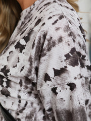 Ribbed Tie Dye Top & Shorts Co-ord