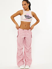 Balloon Cargo Trousers With Toggle Detail