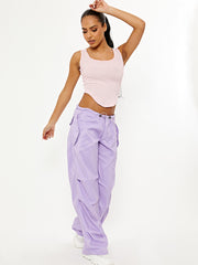 Balloon Cargo Trousers With Toggle Detail