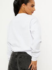 Haltung gestickt übergroße Sweatshirt -Jumper