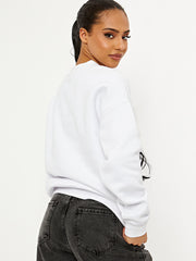 The Lounge Club Embroidered Oversized Sweatshirt Jumper