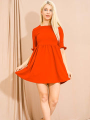 Frill Detail Smock Dress