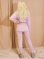 Top e inferior de punto de punto acanalado