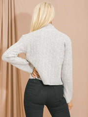 Tapa de punto de cable de cuello alto