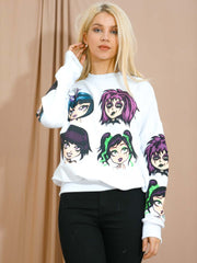 Gothic Graphic Sweatshirt Jumper