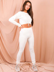 Functioneel trekkoord Crop Top & Trouser coöperatie