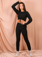 Functioneel trekkoord Crop Top & Trouser coöperatie