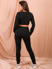 Functioneel trekkoord Crop Top & Trouser coöperatie