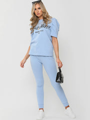 Ye Saint West gedruckte Loungewear-Co-ordte