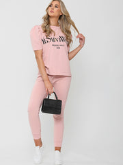 Ye Saint West gedruckte Loungewear-Co-ordte