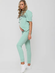 Ye Saint West gedruckte Loungewear-Co-ordte