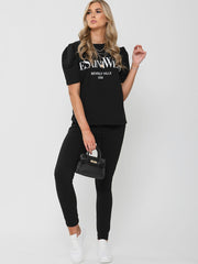 Ye Saint West gedruckte Loungewear-Co-ordte