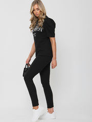 Ye Saint West gedruckte Loungewear-Co-ordte