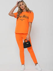 Ye Saint West gedruckte Loungewear-Co-ordte