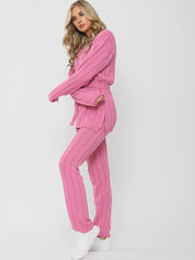 Top e inferior de punto de punto acanalado