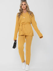 Top e inferior de punto de punto acanalado