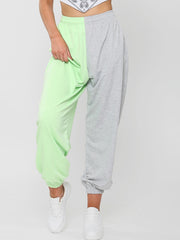 Zwei Ton übergroßer Farbspleiß Jogger