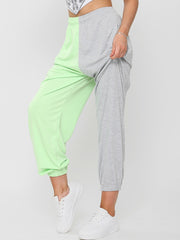 Zwei Ton übergroßer Farbspleiß Jogger